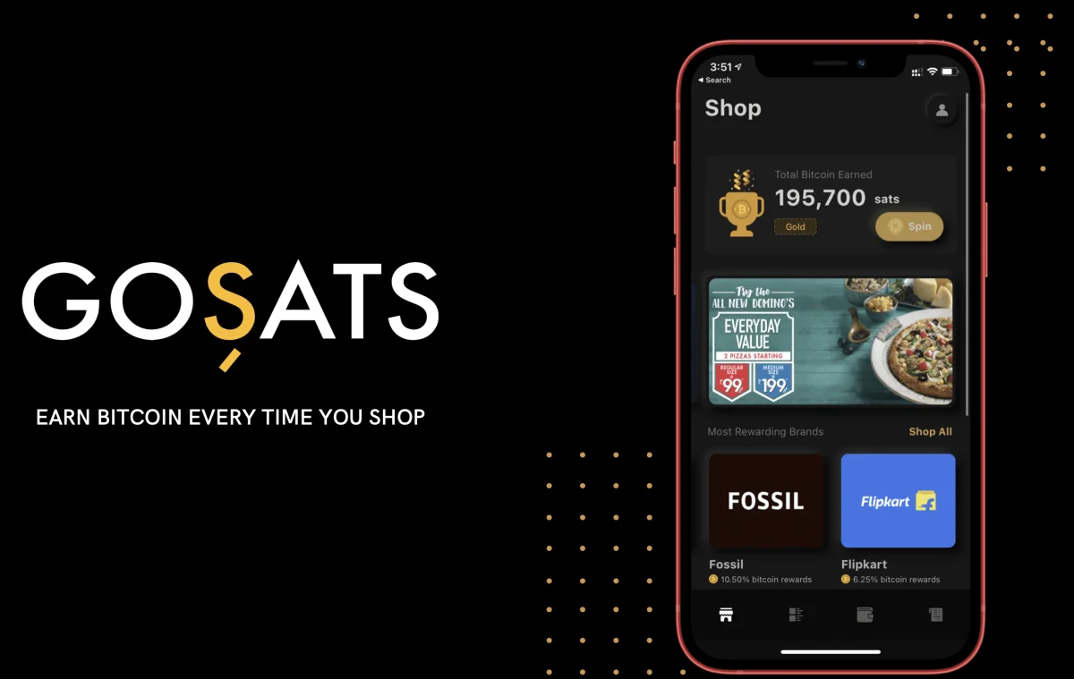 GoSats launches Bitcoin cashback rewards card for India customers