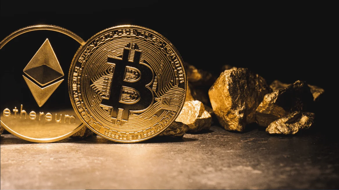 Report Shows Bitcoin and Ethereum Market Cap Could Surpass Gold