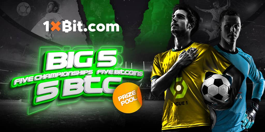 1xBit Presents the BIG 5 Betting Competition with 5 BTC prize pool at stake