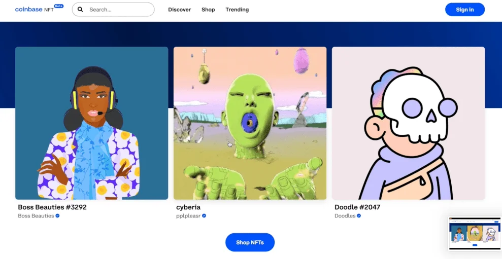 Coinbase launches beta version of its NFT marketplace