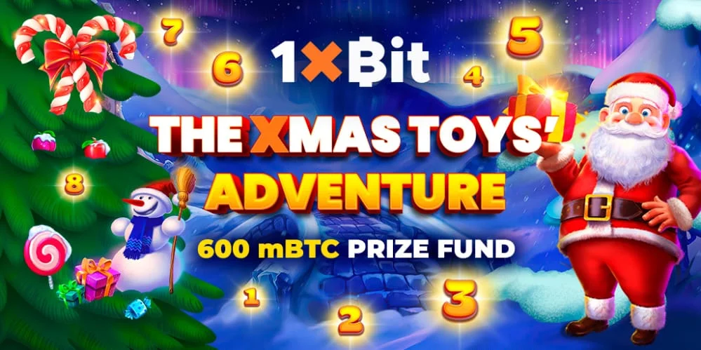 Happy Holidays With Crypto Prizes at 1xBit