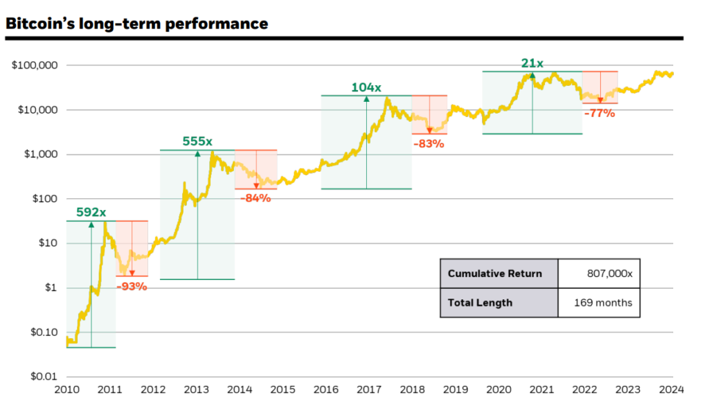 Bitcoin long-term performance. Source: BlackRock