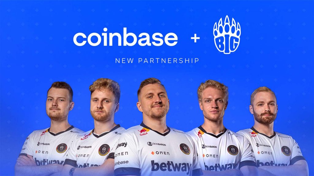 Coinbase partners with Berlin International Gaming (BIG) E-Sports Organization