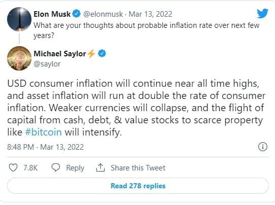 "I Won't sell my Bitcoin, Ethereum, or Doge." - Tesla CEO Elon Musk