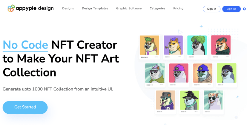 How to get free NFTs using NFT generators (Appy Pie) | Coinscreed