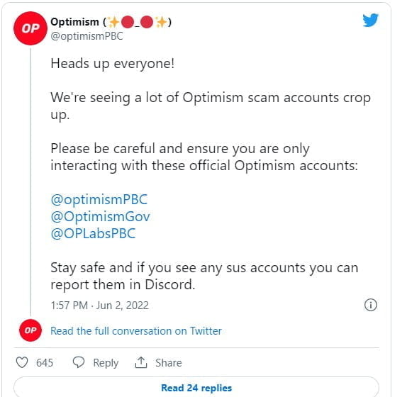 Here's Why Ethereum Founder Supports Non-Token Governance For Optimism (OP)