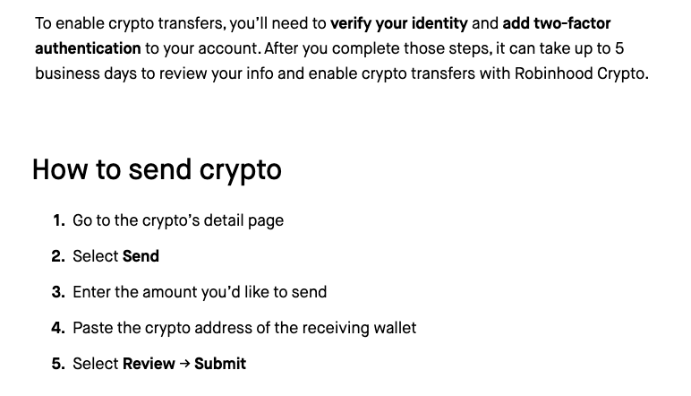 An excerpt from the Robinhood Crypto Europe page. Source: Robinhood