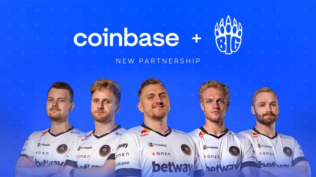 Coinbase partners with Berlin International Gaming (BIG) E-Sports Organization