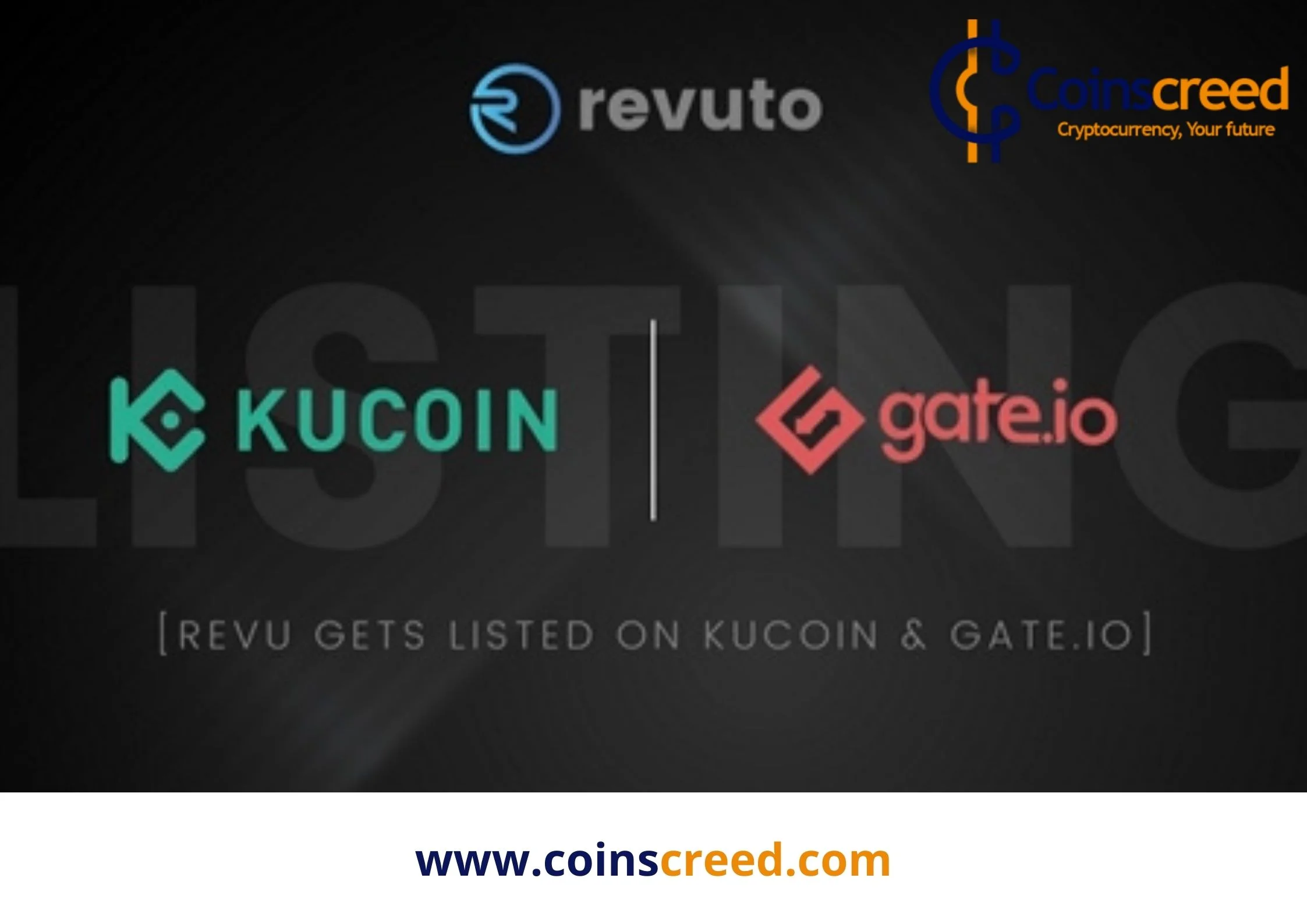 Cardano's Asset REVU Revuto (REVU) On KuCoin and Gate.io