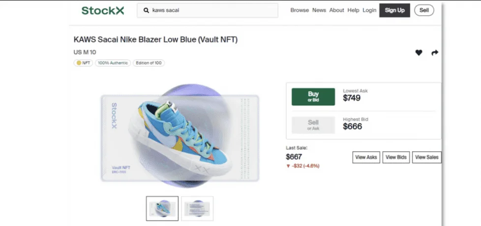 Nike takes  illegal NFT sneaker vendor to court