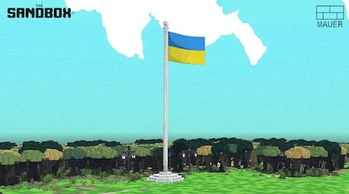 Sandbox, MAUER partner to sell 10,000 Ukrainian flags as NFT