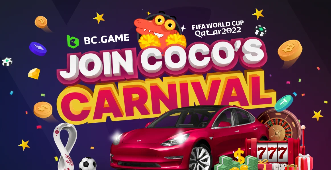 Join Coco’s Carnival Now and Win Up To $2,100,000 or a TESLA