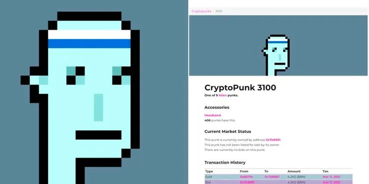 Cryptopunk 3100 Sells for $18M, Second-Highest Sale Ever