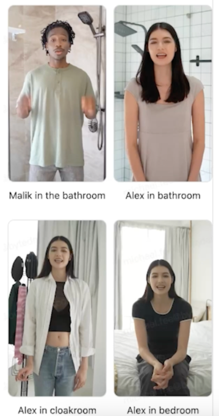 Some stock AI avatars TikTok will make available. Source: TikTok