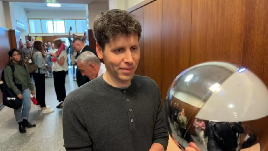 OpenAI CEO Sam Altman getting signed up for Worldcoin. Source: CNA