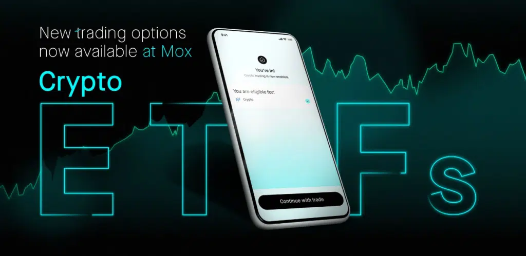 Crypto ETF announcement. Source: Mox