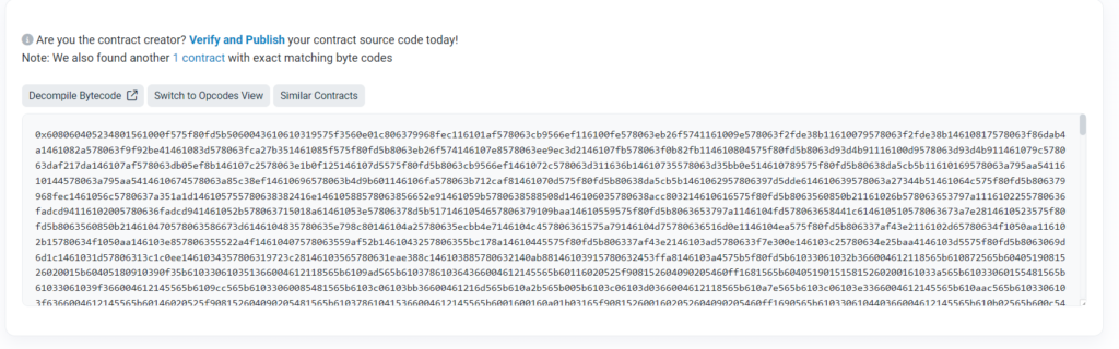 Separate contract used in CUT exploit. Source: BSCSCan.