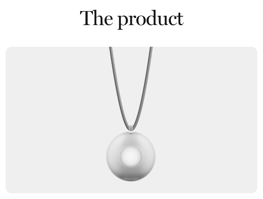 The friend necklace is available for pre-order, costing $99. Source: friend.com