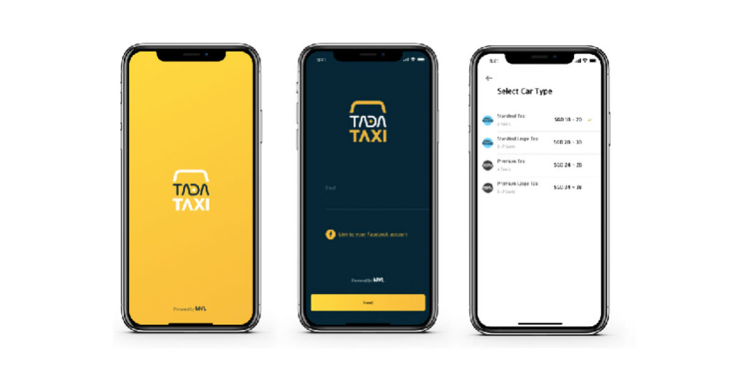 Ride App Tada  integrates TON Crypto Payments in Singapore 